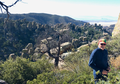 Hiking the trails at Chiricahua National Monument, in southern Arizona